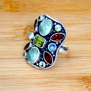 $84 Nicky Butler Estate Ring Sterling Silver Size 10 Marked NB 925 India